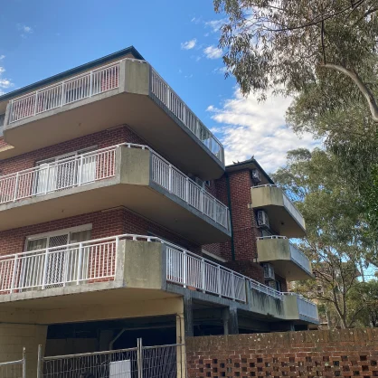 AAA project: Completed multi-story building with balconies