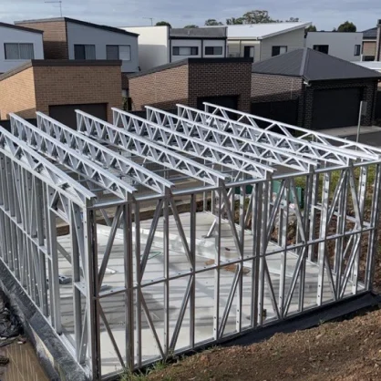 AAA project: Metal framework of a building under construction