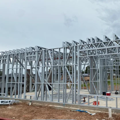 AAA project: Metal framework under construction for a building